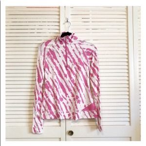 Eleven by Venus Williams Pink Tie Dye Half Zip Pullover